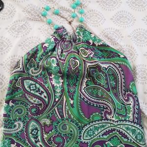 Cute silk halter top